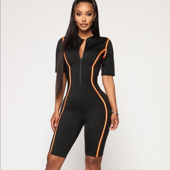 black biker jumpsuit